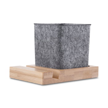 Porta Objetos Personalizado Feltro e Bambu ASIPCL120 Brinde Personalizado