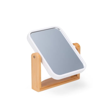 Espelho de Mesa Personalizado Bambu Retangular X19101 Brindes Personalizados