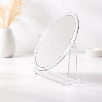 Espelho de Mesa Personalizado Plástico Oval X19098 Brinde Personalizado