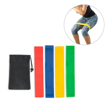 Bandas Elásticas Personalizada Non-Woven 4 Itens SP99970 Brinde Personalizado