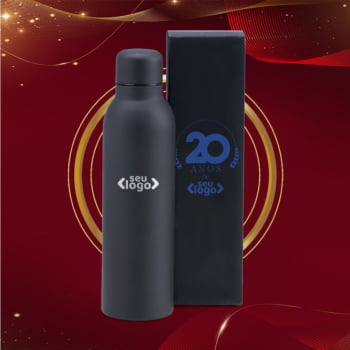 Brinde de Tempo de Casa Colaborador Personalizado Garrafa em Inox 470ml SMIS-01521-TDCC Brinde Personalizado 