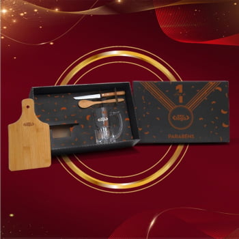 Brinde de Tempo de Casa Colaborador Personalizado Kit Caipirinha 4 Peças SMKE-00543-TDCC Brinde Personalizado