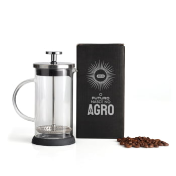 Brinde Feiras e Eventos Personalizado Kit Café Vidro 350ML SMIG-00401-FEE Brindes Personalizados