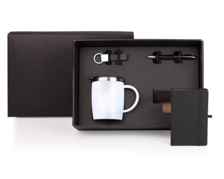 Brinde SIPAT Personalizado Kit Caneca e Acessórios 4 Peças SMKT-9046L-SIPAT Brindes Personalizados