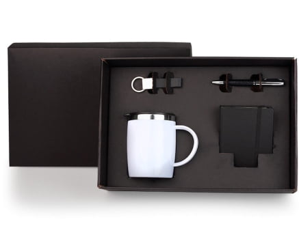 Brinde SIPAT Personalizado Kit Caneca e Acessórios 4 Peças SMKT-9046L-SIPAT Brindes Personalizados