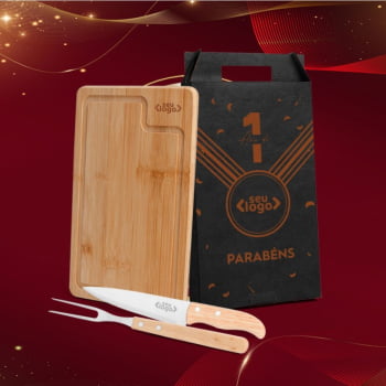 Brinde de Tempo de Casa Colaborador Personalizado Churrasco 3 Peças SMMX-19066-TDCC Brindes Personalizados