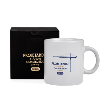 Brindes Feiras e Eventos Personalizado Caneca Cerâmica 270 ML SMCO-41270-FEE Brinde Personalizado