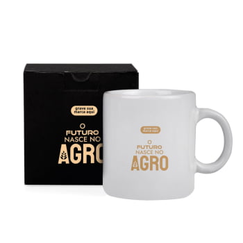 Brindes Feiras e Eventos Personalizado Caneca Cerâmica 270 ML SMCO-41270-FEE Brinde Personalizado