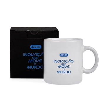 Brindes Feiras e Eventos Personalizado Caneca Cerâmica 270 ML SMCO-41270-FEE Brinde Personalizado