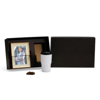 Kit Boas Vindas Personalizado Copo Térmico e Porta Retrato SMKT-90506-BV Brindes Personalizados Kit Boas Vindas Personalizado Copo Térmico e Porta Retrato SMKT-90506-BV Brindes Personalizados