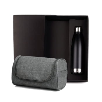 Kit Boas Vindas Necessaire e Garrafa SMKT-9023S-BV Brindes Personalizados