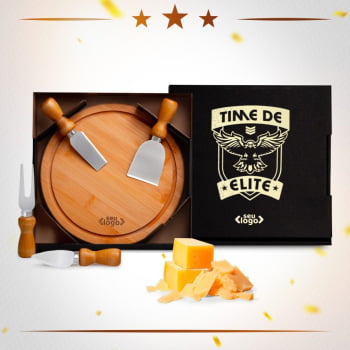 Kit Premiação ao Colaborador Personalizado Queijo 5 Peças SMPD-15043-PCL Brinde Personalizado