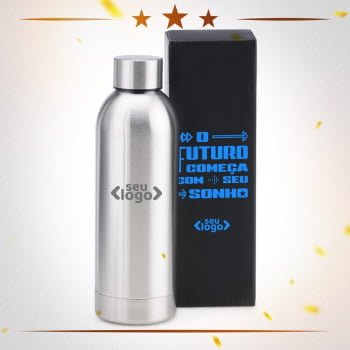 Premiação ao Colaborador Personalizado Garrafa Inox 500ml SMIS-01502-PCL Brinde Personalizado