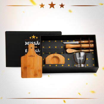 Premiação ao Colaborador Personalizado Kit Caipirinha 6 Peças SMKE-00463-PCL Brinde Personalizado