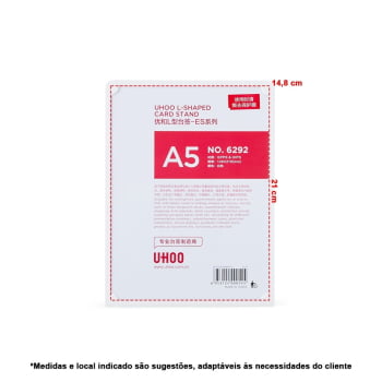 Expositor Personalizado Polistireno  A5 X06292 Brindes Personalizados