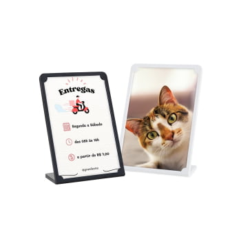 Expositor Personalizado Polistireno  A6 X06293 Brinde Personalizado