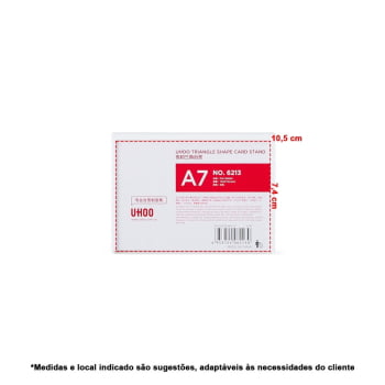 Expositor Personalizado Polistireno  A7 X06213 Brindes Personalizados