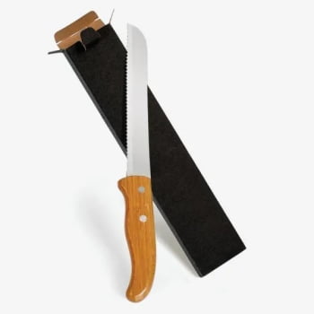 Faca Personalizada Bambu / Inox SMUD-00563 Brinde Personalizado