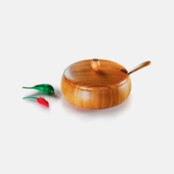 Farinheira Personalizada Bambu 2 Peças SMCJ-00673 Brinde Personalizado