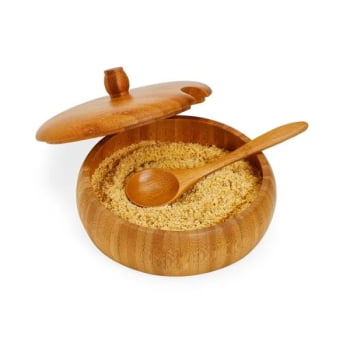 Farinheira Personalizada Bambu 2 Peças SMCJ-00673 Brinde Personalizado