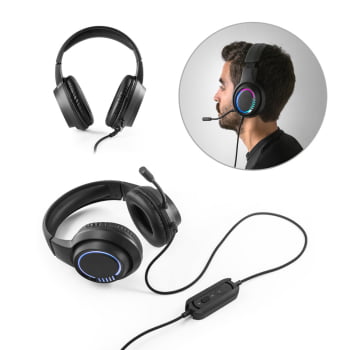 Fone de Ouvido Personalizado Headset RGB Com fio SP97135 Brindes Personalizados