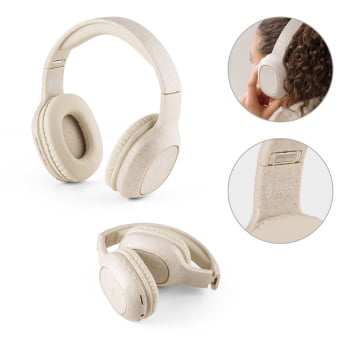 Fone de Ouvido Personalizado Headset Sustentável Bluetooth SP57939 Brindes Personalizados