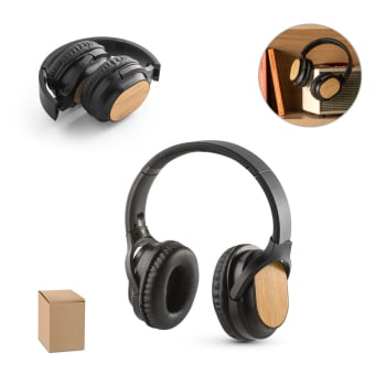 Fone de Ouvido Personalizado Headset Sustentável Bluetooth SP97126 Brindes Personalizados
