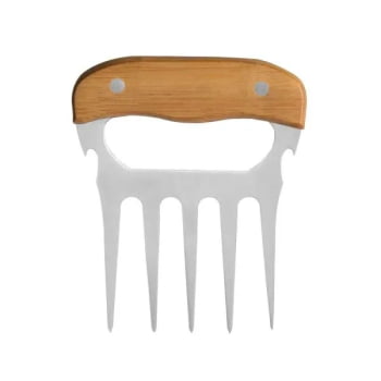 Garfo Personalizado Bambu / Inox SMUD-00263 Brinde Personalizado