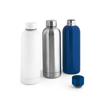 25 Squeezes Térmico Aço Inox 90% Reciclado 550 ml Brinde Personalizado Sustentável