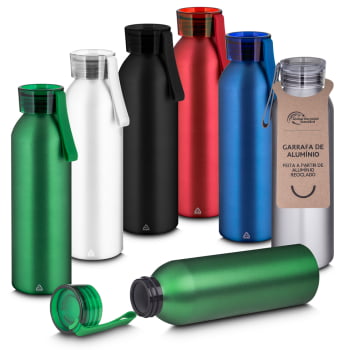Garrafa Personalizada Alumínio 600ML ASIGA7650 Brinde Personalizado