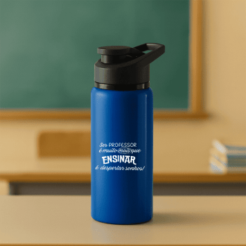 Brinde Presente Dia dos Professores Personalizado Garrafa Squeeze Alumínio Personalizada 660 ml MSP94269