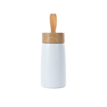 Garrafa Térmica Personalizada 250 ml Squeeze Aço Inox e Alça Silicone