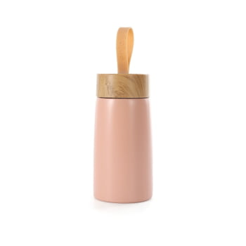 Garrafa Térmica Personalizada 250 ml Squeeze Aço Inox e Alça Silicone