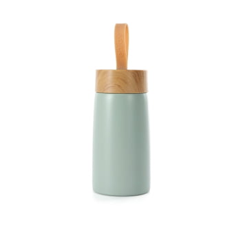 Garrafa Térmica Personalizada 250 ml Squeeze Aço Inox e Alça Silicone