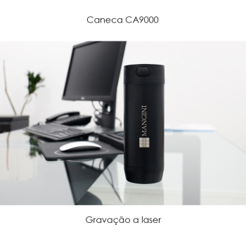 Garrafa Térmica Personalizada Aço Inox 450ML ASICA9000 Brinde Personalizado