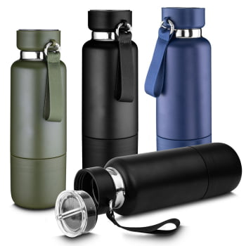 Garrafa Térmica Personalizada Aço Inox 500ML ASIGA9100B Brinde Personalizado