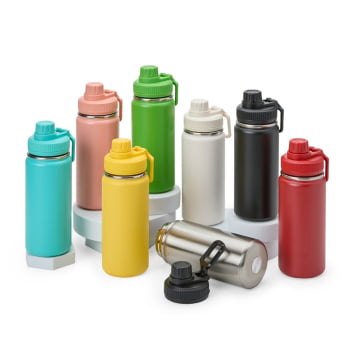 Garrafa Térmica Personalizada Inox 550 ML X08195 Brinde Personalizado