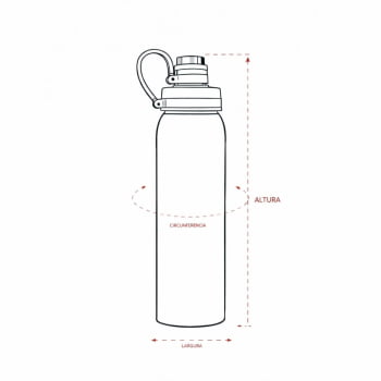 Garrafa Térmica Personalizada Inox 800ml X19062 Brinde Personalizado