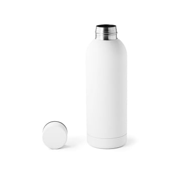 Garrafa Térmica Squeeze Aço Inox 550 ml Sustentável Emborrachado Brinde Personalizado