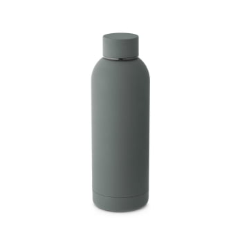 Garrafa Térmica Squeeze Aço Inox 550 ml Sustentável Emborrachado Brinde Personalizado