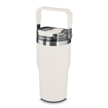 Garrafa Térmica Squeeze Aço Inox 650 ml com Alça Bebida Quente e Fria Brindes Personalizados