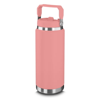 Garrafa Térmica Squeeze Aço Inox 900ml com Alça Bebida Quente e Fria Brindes Personalizados