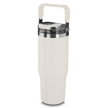 Garrafa Térmica Squeeze Aço Inox 950ml com Alça Bebida Quente e Fria Brindes Personalizados