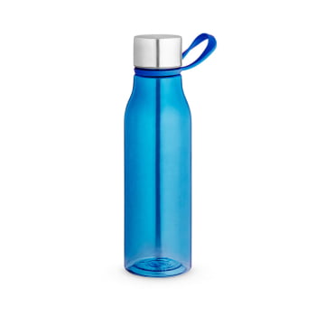 Squeeze Garrafa 590 ml Sustentável rPET 100% Reciclado com Tampa Aço Inox Brinde Personalizado