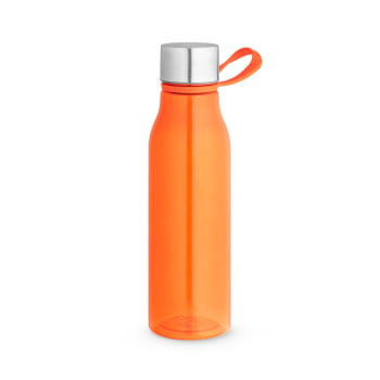 Squeeze Garrafa 590 ml Sustentável rPET 100% Reciclado com Tampa Aço Inox Brinde Personalizado