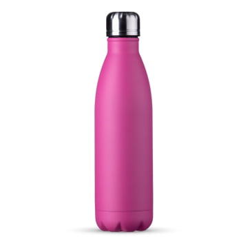 Squeeze Garrafa Inox 750ml Fosco Tampa Rosqueável Brindes Personalizados