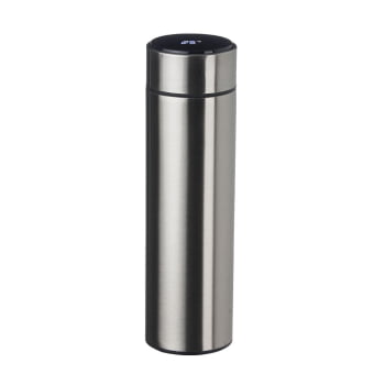 Squeeze Garrafa Térmica 450 ml Aço Inox e Termômetro Brinde Personalizado