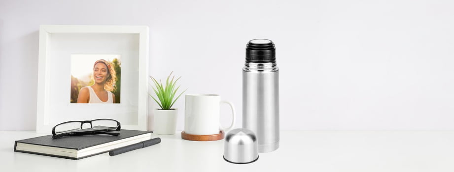 Squeeze Personalizado Aço Inox 330 ML SMIS-00351 Brindes Personalizados
