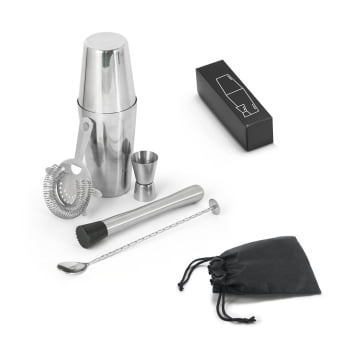 Kit Bebida Personalizado Aço 6 Peças SP94043 Brindes Personalizados