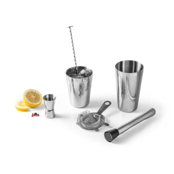 Kit Bebida Personalizado Aço 6 Peças SP94043 Brindes Personalizados